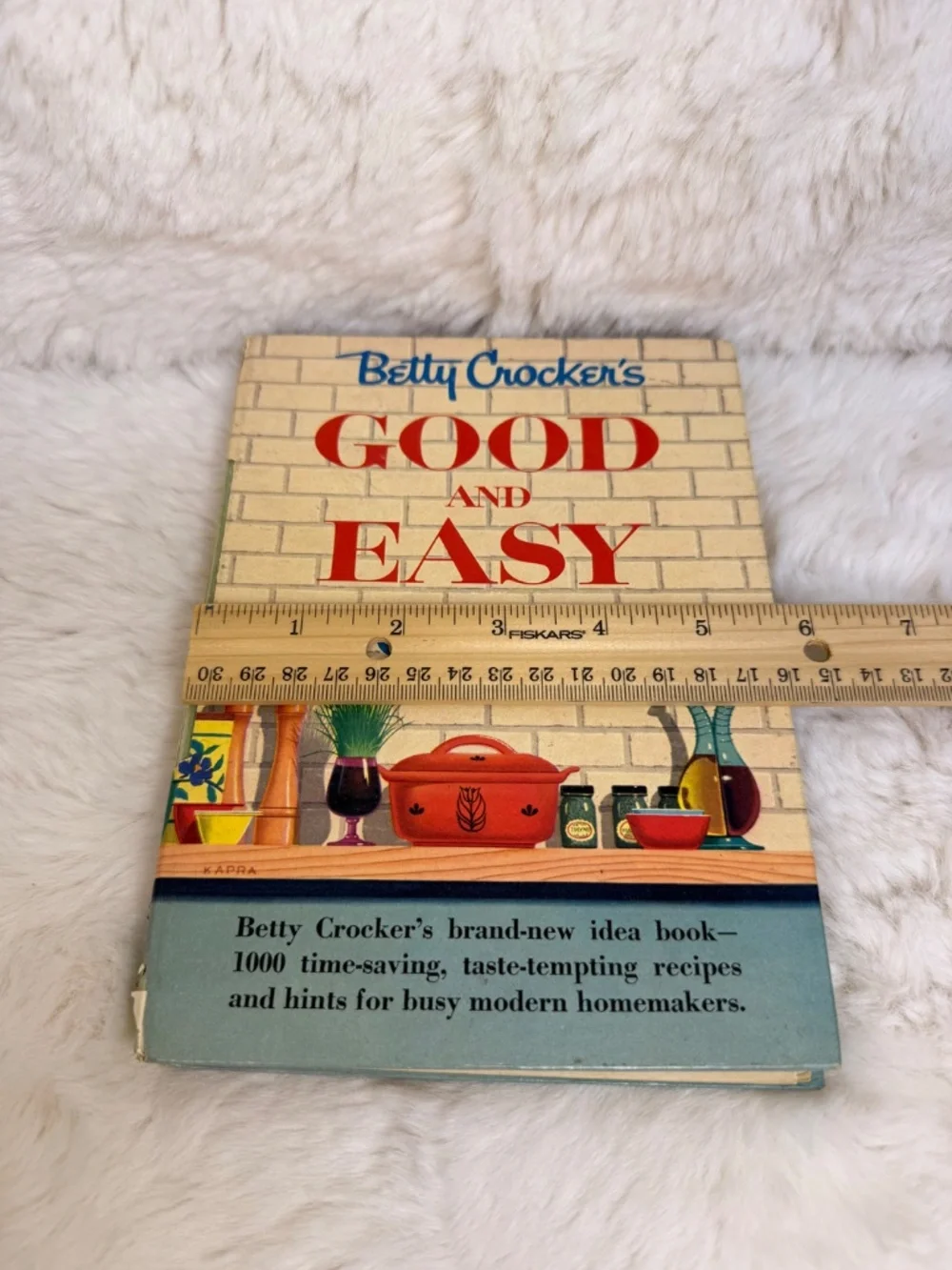 Vintage 1954 BETTY CROCKER' GOOD AND EASY COOK BOOK First Edition Fourth Print